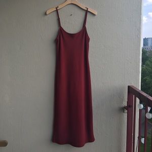 American Apparel Maroon “Slip” Dress